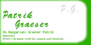 patrik graeser business card